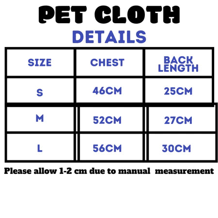 Pet Cloth (Baju Melayu)