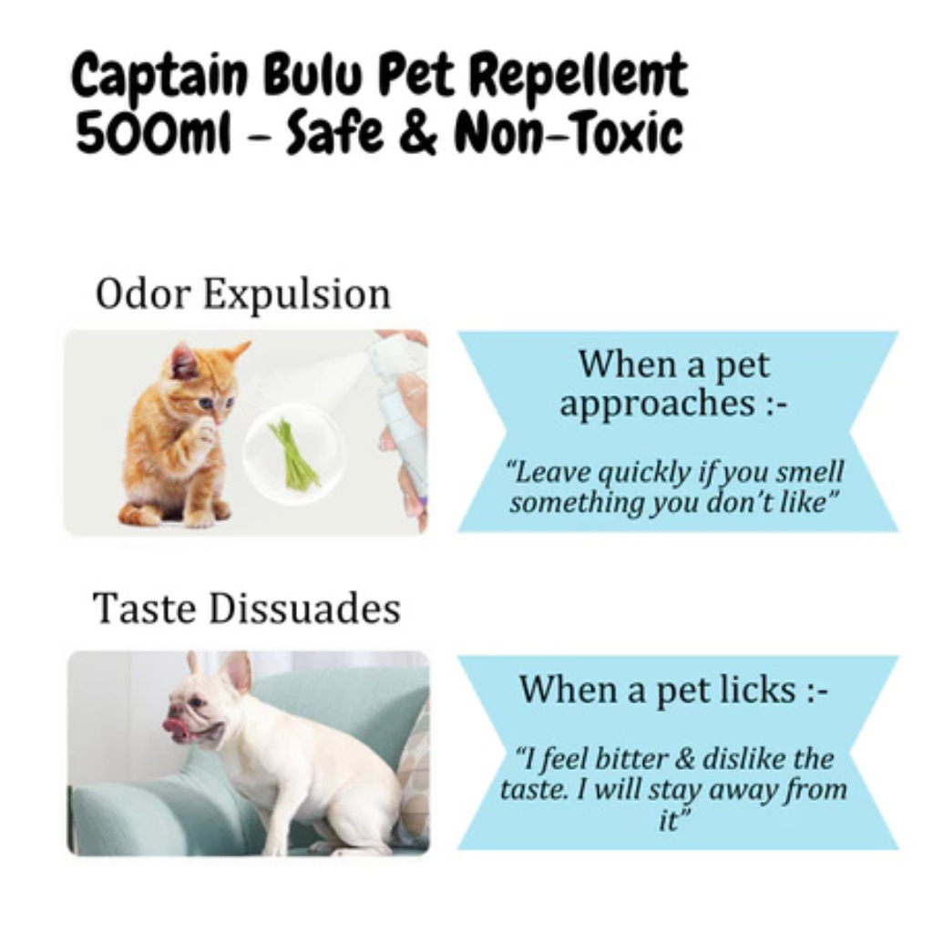 Captain Bulu Pet Repellent 500ml