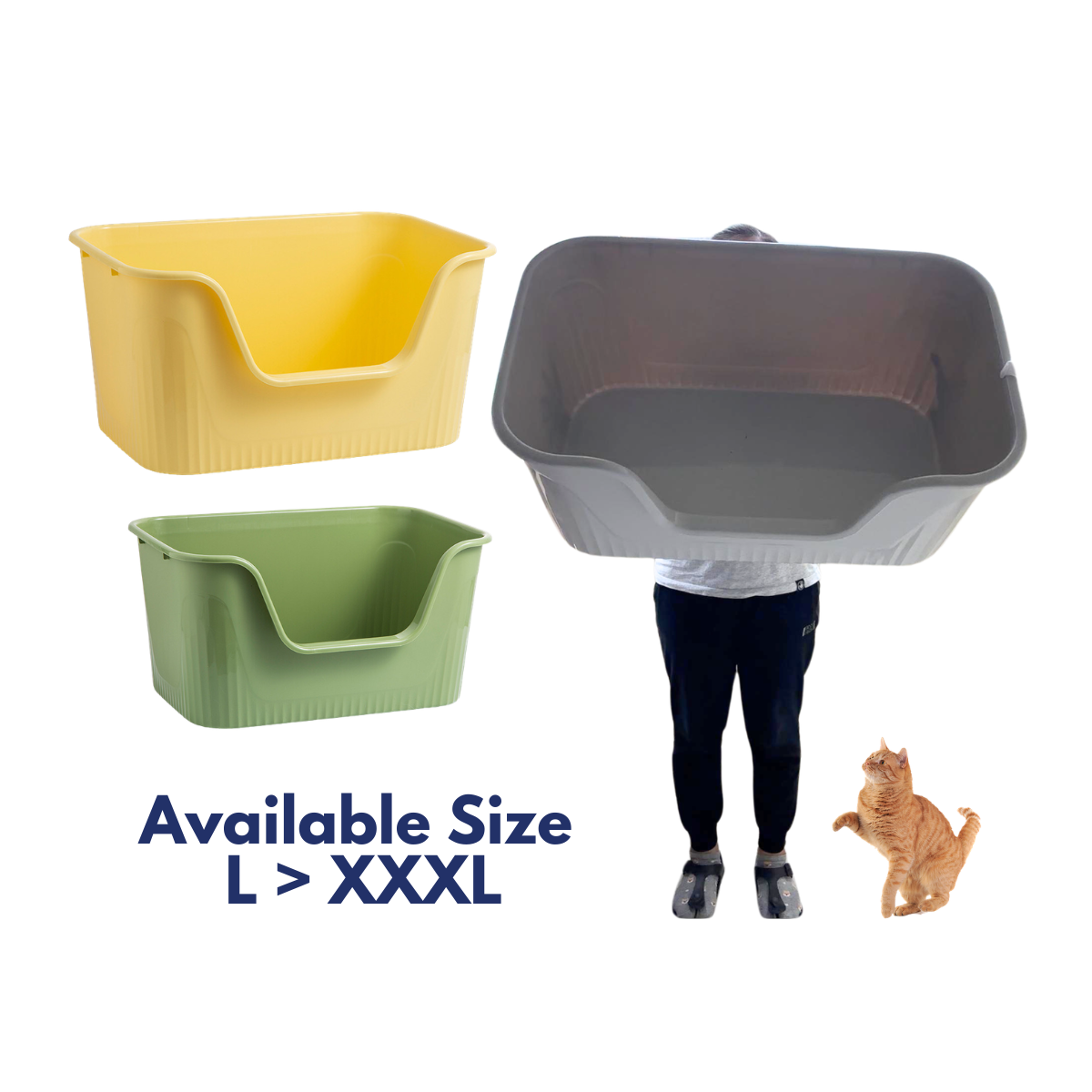 Open Air Cat Litter Box