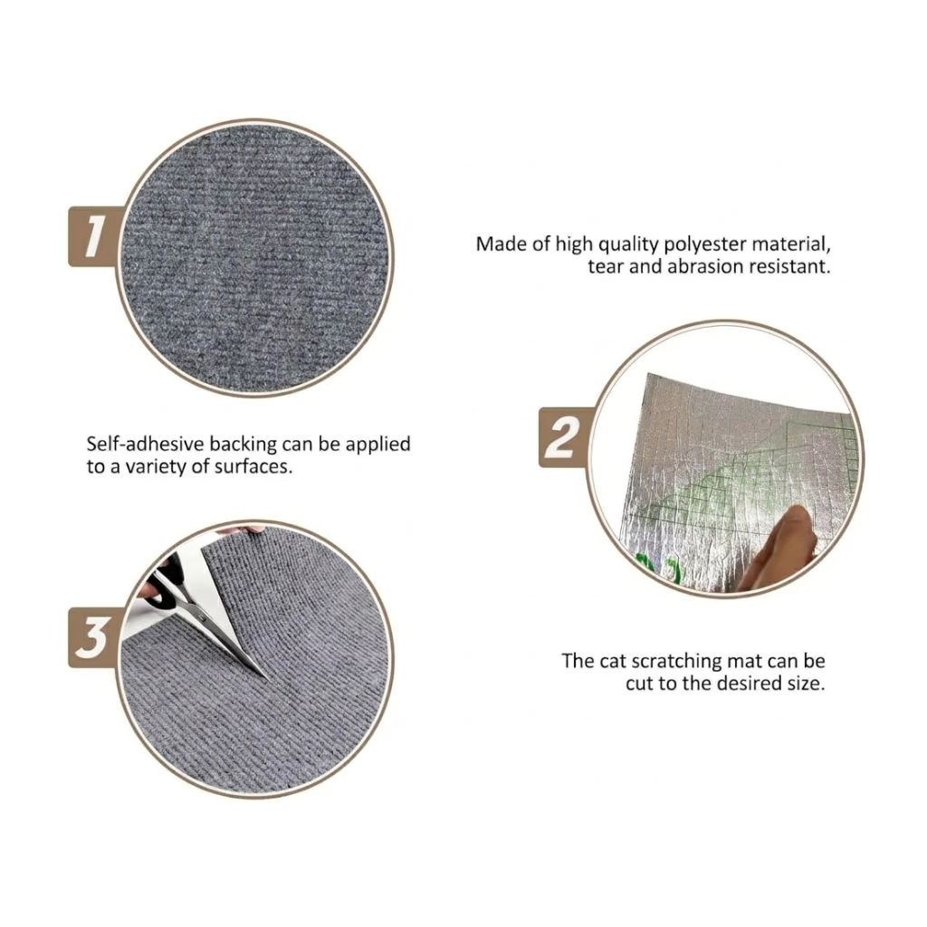 Self-adhesive Cat Scratcher Mat