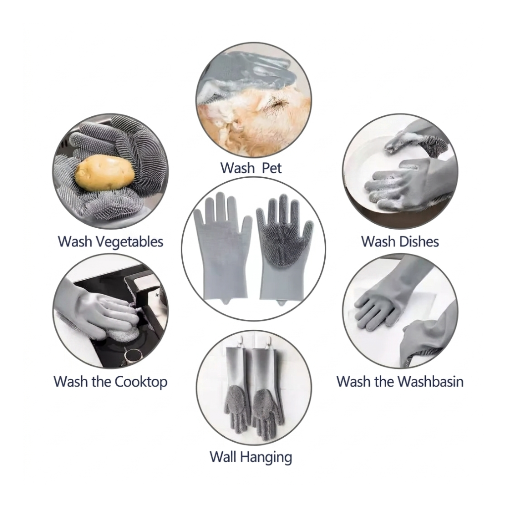 Pet Grooming Glove Silicone