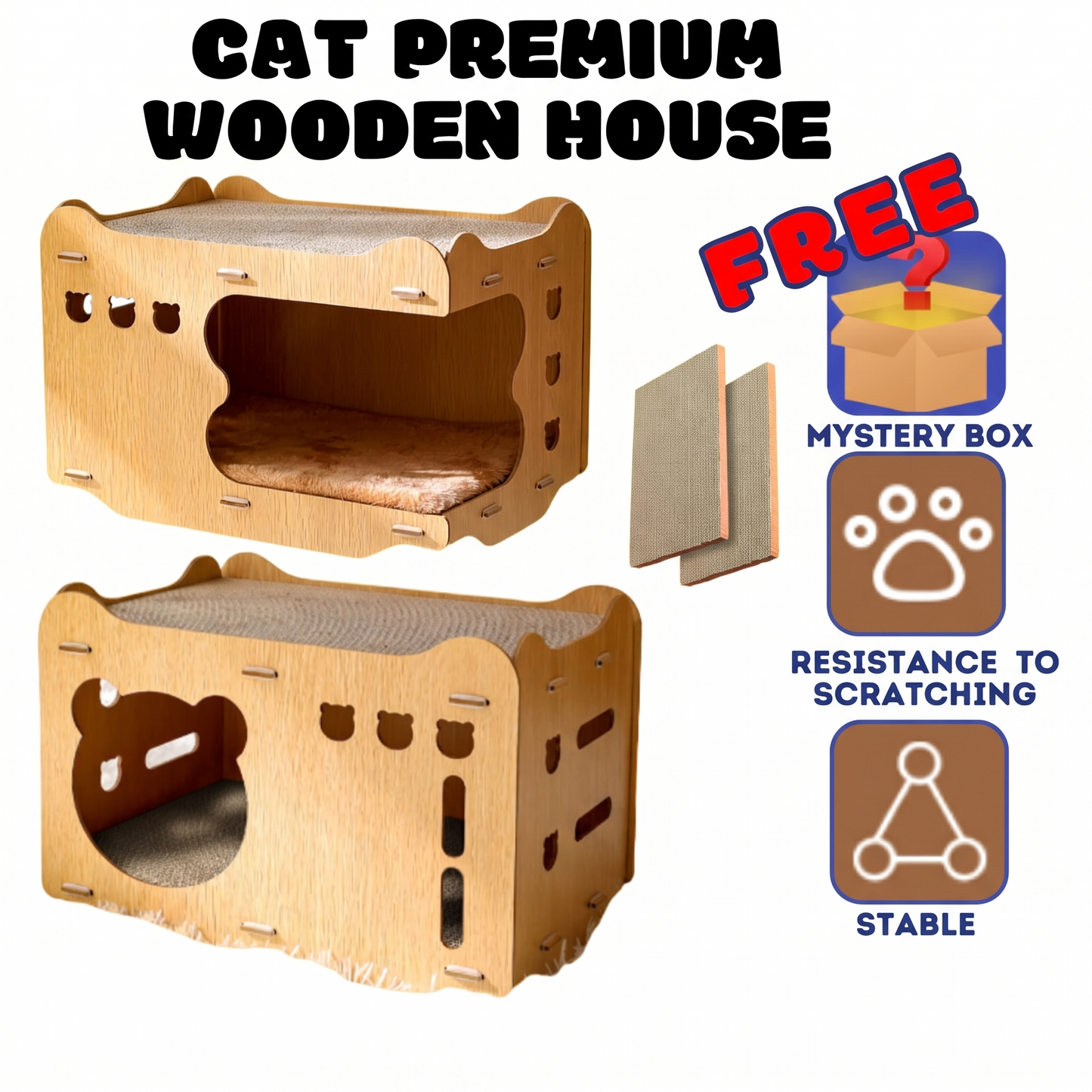 Cat Scratching House