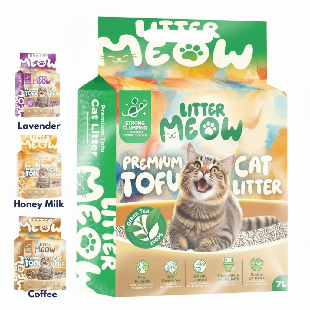 Cat Litter Meow Premium Tofu