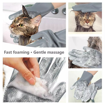 Pet Grooming Glove Silicone
